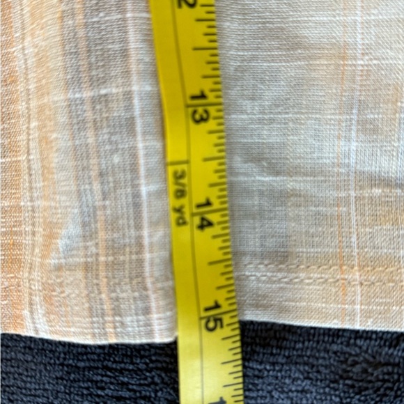 NWT- Beige-Striped Gathered Corset-style Top, Medium - Picture 5 of 9